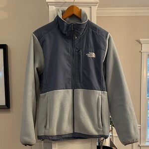 The North Face Blue and Gray Fleece Jacket